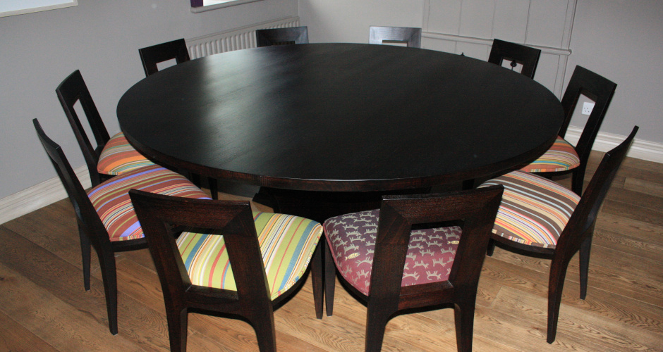 Round table and chairs